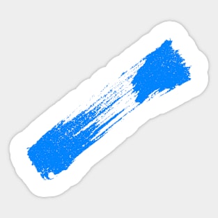 Stripe Blue - Brush Stroke Sticker